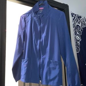 HeartSoul Zip Up Warm-Up Scrub Jacket w/o hood